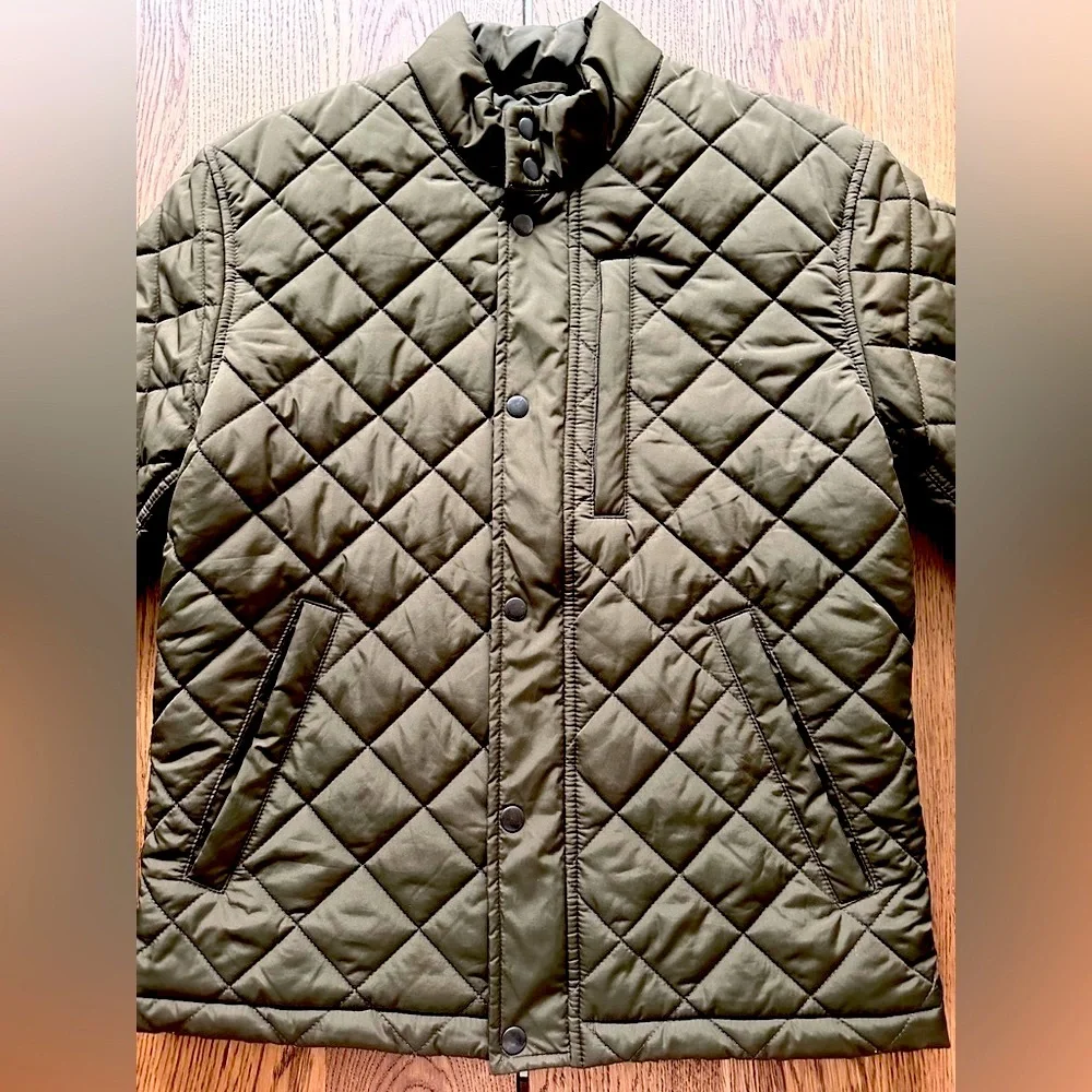 BANANA REPUBLIC HYDRORÉSISTANT DIAMOND QUILTED JACKET Size Small - Picture 8 of 15